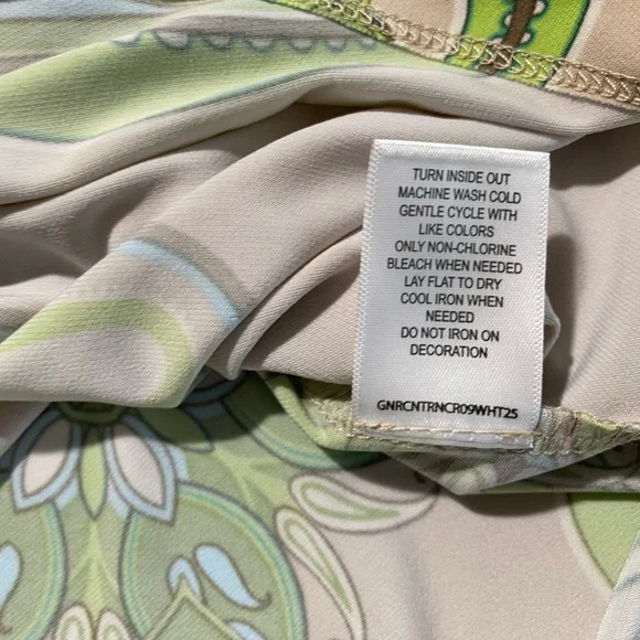 NEW Plus Size 1X Allison Daley Embellish Paisley 3/4 Sleeve Crisscross Top $69 - Picture 7 of 11